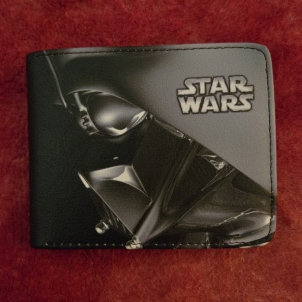 New star wars Darth Vader dark side anime manga leather wallet